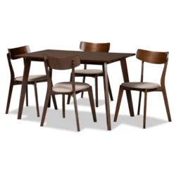 5pc Nori Upholstered Wood Dining Set - Baxton Studio 14 5pc Nori Upholstered Wood Dining Set - Baxton Studio -Urban Dwell Gear Outlet Store GUEST 9ef62932 d252 4189 89d5 ab52e99d2f76