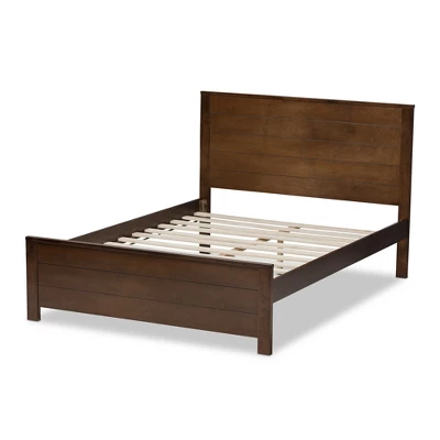 Catalina Modern Classic Mission Style Finished Wood Platform Bed - Baxton Studio 2 Catalina Modern Classic Mission Style Finished Wood Platform Bed - Baxton Studio - Image 2