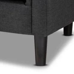 Bisset Chesterfield Chair Gray - Baxton Studio -Urban Dwell Gear Outlet Store GUEST 9fee3ab8 1493 4d5f 9400 7c1fdb10f8bc