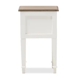Dauphine 1 Drawer Provincial Style Oak And Distressed Finish Wood Nightstand White - Baxton Studio 10 Dauphine 1 Drawer Provincial Style Oak And Distressed Finish Wood Nightstand White - Baxton Studio -Urban Dwell Gear Outlet Store GUEST a0d2caf3 8fde 4cf2 bc08 946439ddd8d6