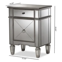 Claudia Hollywood Regency Glamour Style Mirrored Nightstand - Baxton Studio 10 Claudia Hollywood Regency Glamour Style Mirrored Nightstand - Baxton Studio -Urban Dwell Gear Outlet Store GUEST a1dce730 06d2 43bb 887a 9e4678e4b1ac