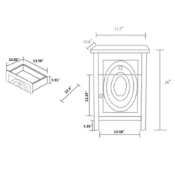 Lambert Wood 1 Drawer Nightstand White - Baxton Studio -Urban Dwell Gear Outlet Store GUEST a259823d 1e16 4d1c b2b5 ea6477637cf9