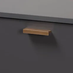 Kelson Wood 3 Door Cabinet Dark Gray/Gold - Baxton Studio -Urban Dwell Gear Outlet Store GUEST a2fd01d1 61b0 4d5a b292 ade85f12f21a