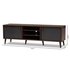 Samuel Finished TV Stand For TVs Up To 55" Walnut Brown/Dark Gray - Baxton Studio 10 Samuel Finished TV Stand For TVs Up To 55" Walnut Brown/Dark Gray - Baxton Studio -Urban Dwell Gear Outlet Store GUEST a386b34f fa35 4a3b bf9c 4e221081105e