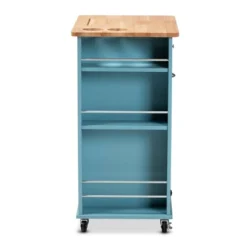 Liona Sky Wood Kitchen Storage Cart Blue/Natural - Baxton Studio 14 Liona Sky Wood Kitchen Storage Cart Blue/Natural - Baxton Studio -Urban Dwell Gear Outlet Store GUEST a3aeb2bd cd4a 4ebc a63f 35ecb4fa0bb7