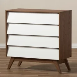 Hildon Mid-Century Modern Wood 4 Drawer Storage Chest Brown - Baxton Studio -Urban Dwell Gear Outlet Store GUEST a6c60f7e 679a 4591 921f ceca60157623