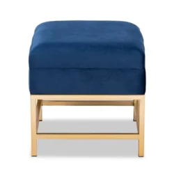Aliana Fabric And Metal Ottoman Navy Blue/Gold - Baxton Studio 10 Aliana Fabric And Metal Ottoman Navy Blue/Gold - Baxton Studio -Urban Dwell Gear Outlet Store GUEST a6d4ac50 737b 4309 aa1e 13816a3ce39b