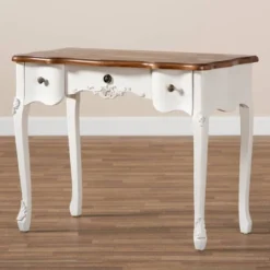 Sophie Small 3 Drawer Wood Console Table White/Brown - Baxton Studio 13 Sophie Small 3 Drawer Wood Console Table White/Brown - Baxton Studio -Urban Dwell Gear Outlet Store GUEST a784147f 800c 414d af07 e6e86ba0227b