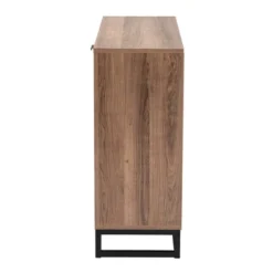 Josephine Two-Tone Wood And Metal 3 Door Sideboard Walnut Brown/White/Black - Baxton Studio -Urban Dwell Gear Outlet Store GUEST a7d5ae6a db63 4d02 86b9 c23369df6bc4