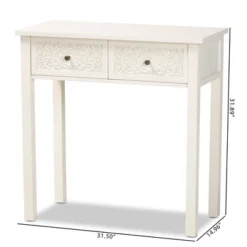 Lambert Wood 2 Drawer Console Table White - Baxton Studio 17 Lambert Wood 2 Drawer Console Table White - Baxton Studio -Urban Dwell Gear Outlet Store GUEST a801c623 c969 4e6a 9495 397f1731f29c