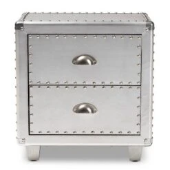 2 Drawer Davet Metal Nightstand Silver - Baxton Studio 11 2 Drawer Davet Metal Nightstand Silver - Baxton Studio -Urban Dwell Gear Outlet Store GUEST a81f7709 7942 4983 994e 8bacb997e644