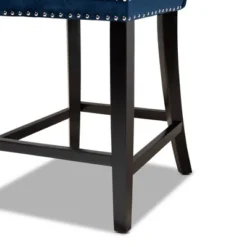 2pc Howell Modern Velvet Upholstered Wood Counter Height Barstool Set - Baxton Studio -Urban Dwell Gear Outlet Store GUEST a85348f8 b300 456e 8450 7baad8026807