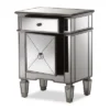 Claudia Hollywood Regency Glamour Style Mirrored Nightstand - Baxton Studio