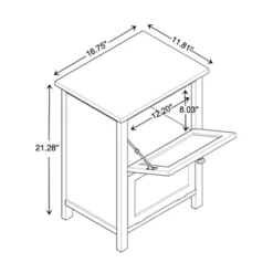 Sariah Wood Rattan 2 Door Nightstand White - Baxton Studio -Urban Dwell Gear Outlet Store GUEST a917caaf 852a 4b43 9110 fc17ba4560d8