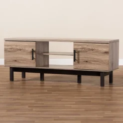2 Door Arend Two-Tone Wood TV Stand For TVs Up To 55" Brown - Baxton Studio -Urban Dwell Gear Outlet Store GUEST a96dc3b3 e9c2 46d9 b33c b4fdf60c3197