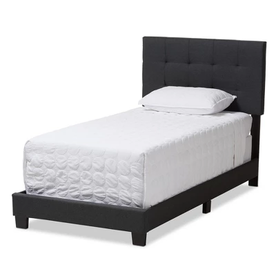 Twin Brookfield Modern And Contemporary Fabric Upholstered Bed - Baxton Studio 9 Twin Brookfield Modern And Contemporary Fabric Upholstered Bed - Baxton Studio - Image 9