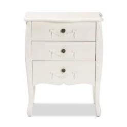 Eliya Wood 3 Drawer Storage Cabinet White - Baxton Studio -Urban Dwell Gear Outlet Store GUEST aa869dc8 430c 4463 8d05 a67ac198c36c