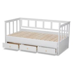 Twin To King Kendra Expandable Daybed With Storage Drawers White - Baxton Studio -Urban Dwell Gear Outlet Store GUEST abcc837f a3bb 4f09 a8ff 7158ef8938ad