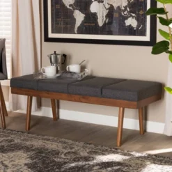 Larisa Wood Bench - Baxton Studio -Urban Dwell Gear Outlet Store GUEST aca42830 7a71 47f7 8158 09b0110f85ee