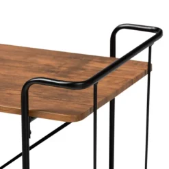 Neal Metal And Wood Kitchen Serving Cart Walnut/Black - Baxton Studio -Urban Dwell Gear Outlet Store GUEST ad3dc559 ad92 4817 b8f4 0ae0369af789