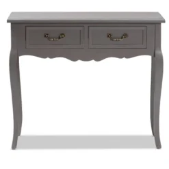 Capucine Finished Wood 2 Drawer Console Table Gray - Baxton Studio -Urban Dwell Gear Outlet Store GUEST ae61fb4e cbb0 48fa bb94 98d4a8258be2