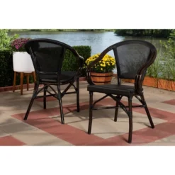 Set Of 2 Artus Indoor And Outdoor Stackable Bistro Dining Chairs - Baxton Studio 12 Set Of 2 Artus Indoor And Outdoor Stackable Bistro Dining Chairs - Baxton Studio -Urban Dwell Gear Outlet Store GUEST afbd759c 624d 45d5 b326 4413776649b8