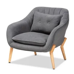 Valentina Velvet Natural Wood Armchair - Baxton Studio -Urban Dwell Gear Outlet Store GUEST b0c509a6 5cf4 4fca b75a bf1159a2a1f5