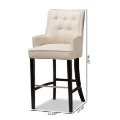 2pc Aldon Upholstered And Wood Bar Stool Set - Baxton Studio 15 2pc Aldon Upholstered And Wood Bar Stool Set - Baxton Studio -Urban Dwell Gear Outlet Store GUEST b0d6c8c4 f07d 4d8d 9390 57613d80586a