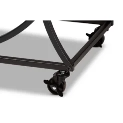 Dania Antique Vintage Industrial Metal And Wood Mobile Wine Bar Cart Black/Walnut - Baxton Studio -Urban Dwell Gear Outlet Store GUEST b0d74159 3eae 43eb 88d0 ad8a60ed470f