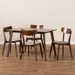 5pc Nori Upholstered Wood Dining Set - Baxton Studio 13 5pc Nori Upholstered Wood Dining Set - Baxton Studio -Urban Dwell Gear Outlet Store GUEST b1e4c368 3c6c 495c b3d5 8f29858f12d8