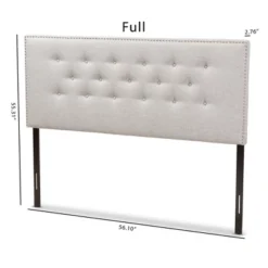 Windsor Modern And Contemporary Fabric Upholstered Headboard Beige - Baxton Studio -Urban Dwell Gear Outlet Store GUEST b446a942 778d 486d 89d6 6e0e8e8a21e9
