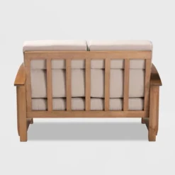 Charlotte Fabric Upholstered Wood 2 Seater Loveseat Taupe/Brown - Baxton Studio -Urban Dwell Gear Outlet Store GUEST b452b4f1 4635 477d bf03 e4293bd96506