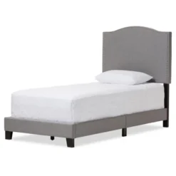 Twin Benjamin Modern And Contemporary Linen Upholstered Arched Platform Bed With Nailhead - Baxton Studio 11 Twin Benjamin Modern And Contemporary Linen Upholstered Arched Platform Bed With Nailhead - Baxton Studio -Urban Dwell Gear Outlet Store GUEST b4f2d1f0 5598 4c01 b574 f4497285e771