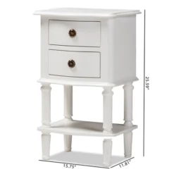 Audrey Finished 2 Drawer Nightstand White - Baxton Studio -Urban Dwell Gear Outlet Store GUEST b6e42b7b c8a3 4f9d b129 94ae2b49e22e