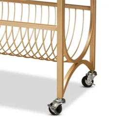 Jacek Metal Wine Cart With Marble Tabletop Gold - Baxton Studio 9 Jacek Metal Wine Cart With Marble Tabletop Gold - Baxton Studio -Urban Dwell Gear Outlet Store GUEST b7d24750 b7dc 4001 8295 55f9505751a6