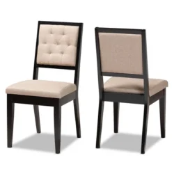 2pc Gideon Wood Dining Chair Set - Baxton Studio -Urban Dwell Gear Outlet Store GUEST b996233f b138 4602 86f9 8815803e4cfc