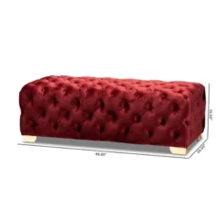 Avara Velvet Button Tufted Bench Ottoman - Baxton Studio 17 Avara Velvet Button Tufted Bench Ottoman - Baxton Studio -Urban Dwell Gear Outlet Store GUEST b9c1323f a1f1 4103 9391 a475e7057eed