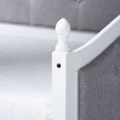 Twin Marlie Upholstered Daybed With Trundle Gray/White - Baxton Studio -Urban Dwell Gear Outlet Store GUEST ba00fce4 b277 422e 9b40 db4972770811