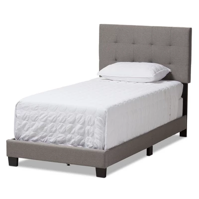 Twin Brookfield Modern And Contemporary Fabric Upholstered Bed - Baxton Studio 8 Twin Brookfield Modern And Contemporary Fabric Upholstered Bed - Baxton Studio - Image 8