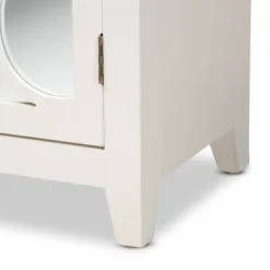 Garcelle Wood And Mirrored Glass 2 Door Sideboard White - Baxton Studio -Urban Dwell Gear Outlet Store GUEST bb0c8498 d7b2 4066 96a1 32353552d6d8