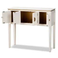 Aiko Wood Console Table White - Baxton Studio -Urban Dwell Gear Outlet Store GUEST bc8d3eed f8e6 4168 a4fc 63694efed41d
