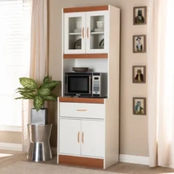 Laurana Kitchen Cabinet And Hutch - Baxton Studio -Urban Dwell Gear Outlet Store GUEST bd086291 6a53 4f6b 8069 cd655783008b