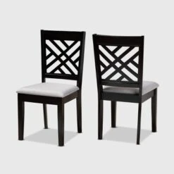 2pc Caron Upholstered Wood Dining Chair Set - Baxton Studio 12 2pc Caron Upholstered Wood Dining Chair Set - Baxton Studio -Urban Dwell Gear Outlet Store GUEST be2bf5d9 f194 49b7 b504 25b6ed60b7dc