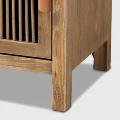 Clement 1 Door And 1 Drawer Wood Spindle Nightstand Brown - Baxton Studio -Urban Dwell Gear Outlet Store GUEST be8769ce 65a6 4bb7 8045 2ece017bfc79