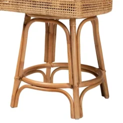 Bella Rattan Counter Stool Natural Brown/White - Baxton Studio -Urban Dwell Gear Outlet Store GUEST bf56fc3f 6bbe 417a 8289 1ff34ec2f2d0