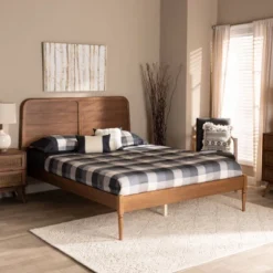 Kassidy Wood Platform Bed Walnut Brown - Baxton Studio -Urban Dwell Gear Outlet Store GUEST c02c6f0d 9ee6 4e13 a0df 0c8c9a67032d