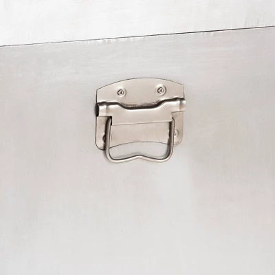 Serge Metal 3 Drawer Accent Storage Chest Silver - Baxton Studio 7 Serge Metal 3 Drawer Accent Storage Chest Silver - Baxton Studio - Image 7