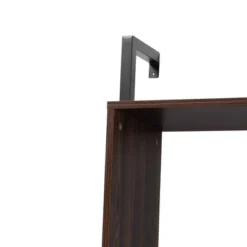 Fariat Walnut Wood And Metal Display Shelf With Desk Brown/Black - Baxton Studio -Urban Dwell Gear Outlet Store GUEST c0bca372 6566 4be9 9836 ab293ee4e6da