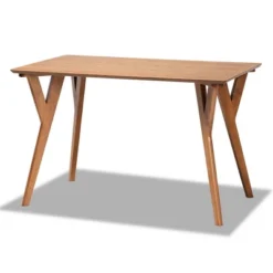 4pc Odessa Mid-Century Modern Fabric Upholstered Wood Dining Nook Set Walnut/Brown - Baxton Studio -Urban Dwell Gear Outlet Store GUEST c0f3e4a1 0f7f 4de0 aead 35334c04749c