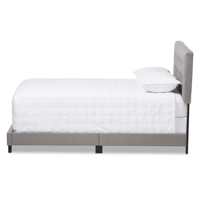 Cassandra Modern And Contemporary Fabric Upholstered Bed - Baxton Studio 1 Cassandra Modern And Contemporary Fabric Upholstered Bed - Baxton Studio